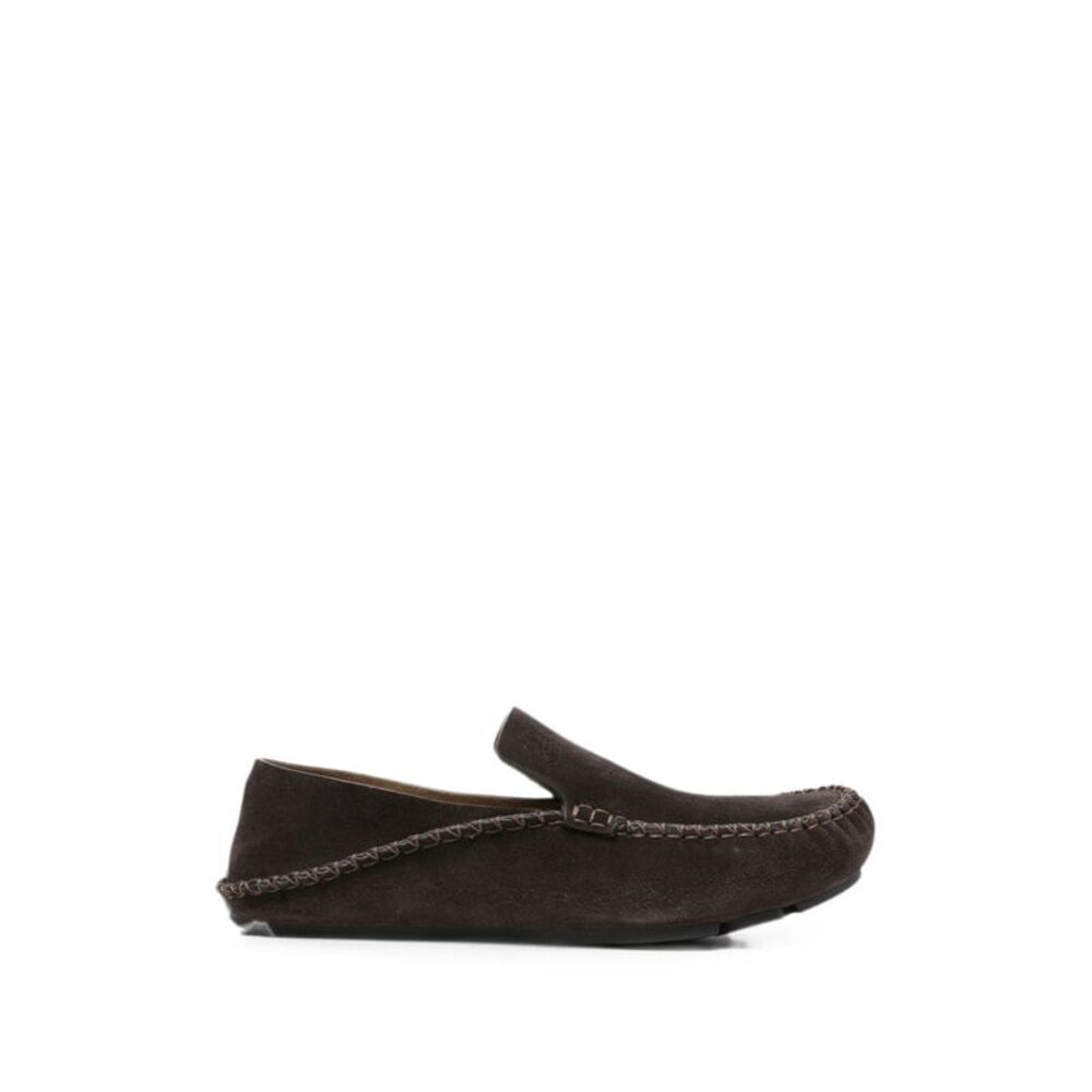 Loewe Men Rambla Leather Loafers